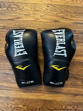 Everlast Elite Pro Style Training Gloves Everlast Boxing Gloves in Black